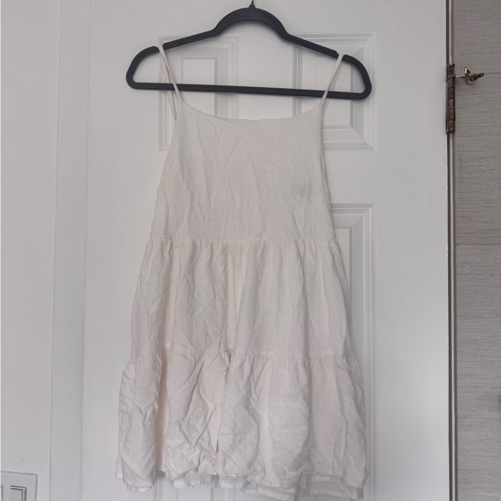 Little Bipsy Cream Sleeveless Dress